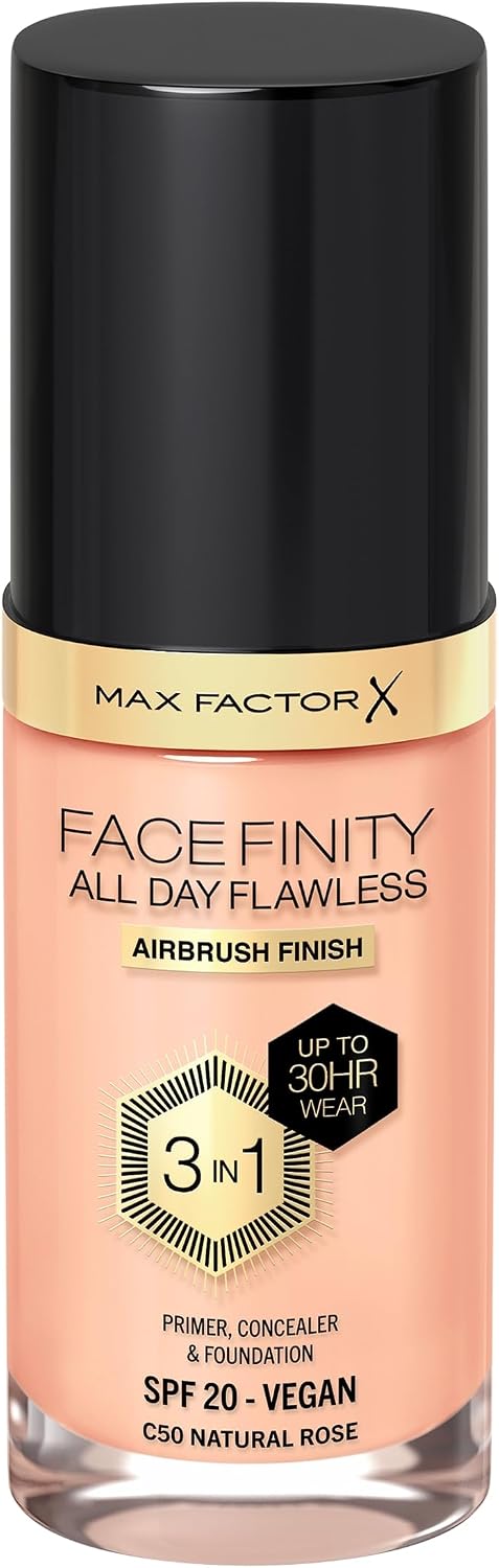 Max Factor All Day Flawless Foundation 50 Natural Rose 30ml MAX FACTOR