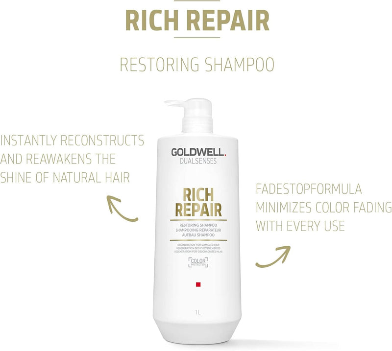Goldwell Dualsenses Rich Repair Restoring Shampoo 1 Litre Goldwell