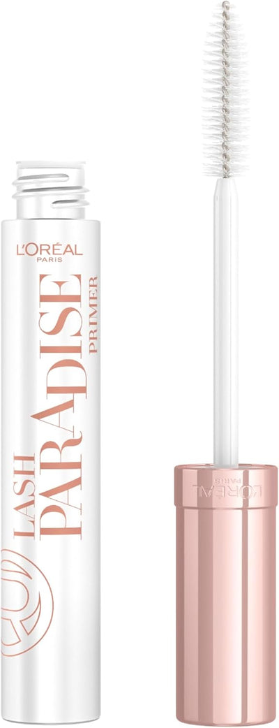 L'Oreal Paris 2-in-1 Mascara Primer Base, Boosts Volume and Length for Fuller Looking Eyelashes, With Jojoba Oil and Vitamins, Suitable for Sensitive Eyes, Lash Paradise, Clear ‎L'Oréal