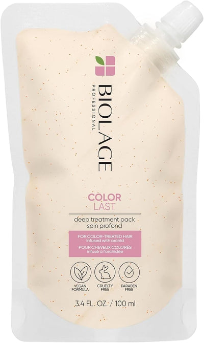 Biolage Professional Color Last Deep Treatment Mask for Coloured Hair, Infused With Orchid Flower Extract that Leaves Hair Colour Vibrant and Shiny, 100ml Greenwize