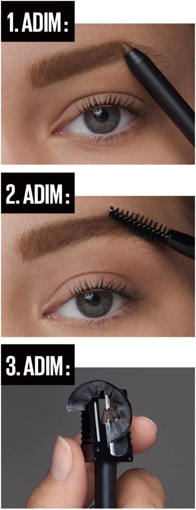 Maybelline Tattoo Brow Semi Permanent 36HR Eyebrow Pencil Longlasting Thicker Fuller Eyebrows, Blonde 02, 1 Count (Pack of 1) Greenwize