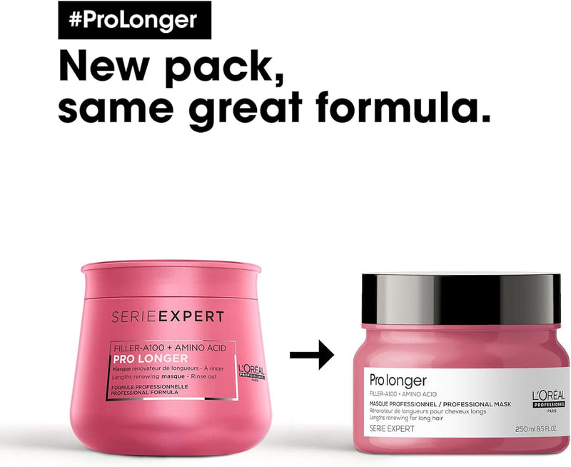 L’Oréal Professionnel Mask, With FILLER-A100 And Amino Acid for Long Hair with Thin Ends, Serie Expert Pro Longer, 250 ml Greenwize