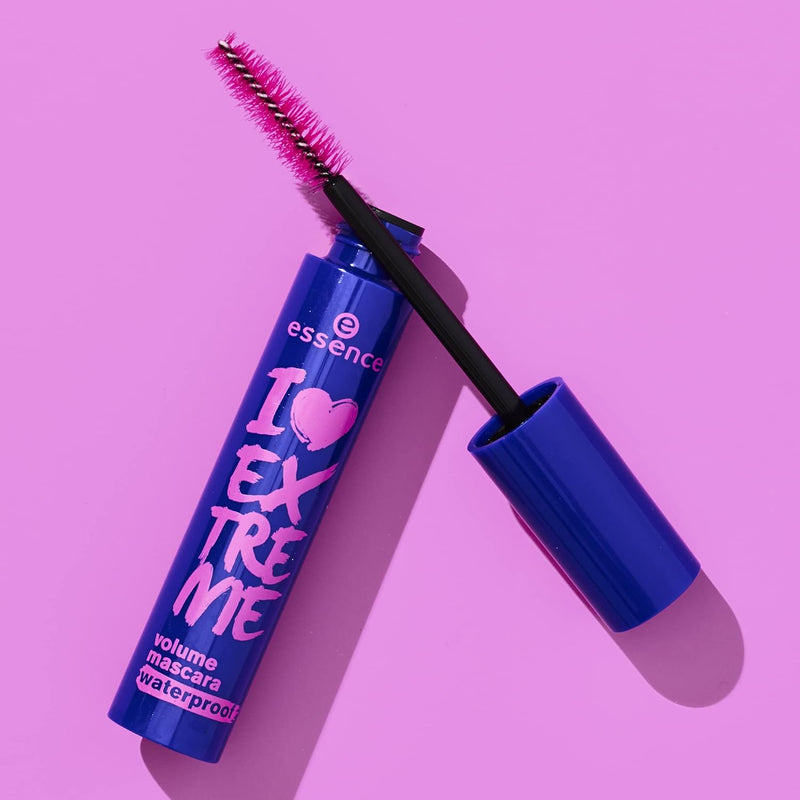 ESSENCE I LOVE EXTREME WATERPROOF VOLUME MASCARA - BLACK, 12ml. Greenwize