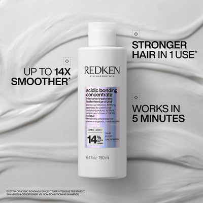 REDKEN Acidic Bonding Concentrate Intensive Pre-Treatment, Repairs Broken Bonds, For Damaged Hair, Bonding Care, 190ml Greenwize