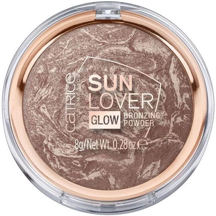 Catrice Sun Lover Glow Bronzing Powder, Bronzer, No. 010, Brown, Shimmering for Dry Skin, for Blemished Skin, for Combination Skin, Vegan, Oil-Free, Perfume, No Alcohol, Pack of 1 (8 g) Greenwize