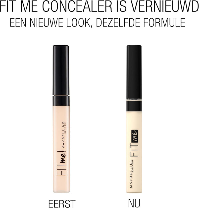 Maybelline Fit Me! Full Coverage Concealer, Matte & Poreless Ultra Blendable, Shade: 03 Porcelain, 6.8 ml Greenwize