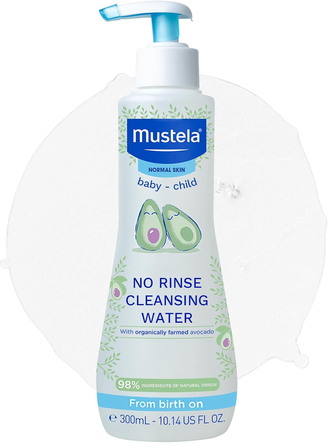 Mustela No Rinse Cleansing Water with Organic Avocado 300ml Greenwize
