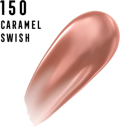 Max Factor 2000 Calorie Lip Glaze Caramel Swish, Full Shine Lip Gloss, Nourishing with Hyaluronic Acid & Squalane, Instant Plump, Non-Sticky, Vanilla-Milk Scent, Fuller Looking Lips Greenwize
