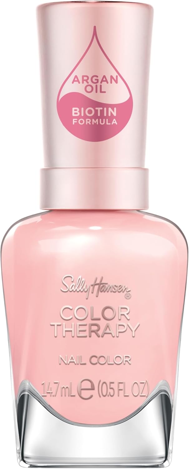 Sally Hansen Colour Therapy Nail Polish with Argan Oil, Rosy Quartz, 14.7 ml Sally Hansen