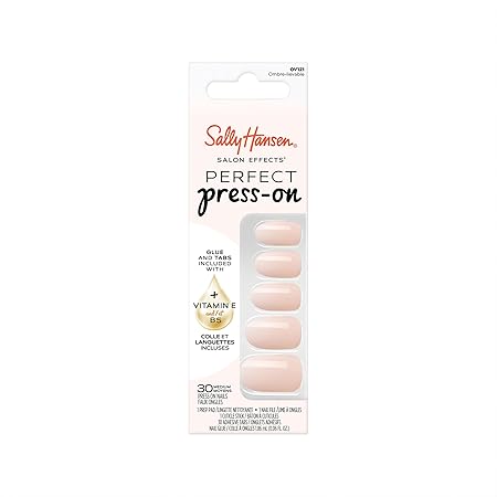 Sally Hansen Salon Effects Perfect Press On Nails, Ombre Lievable, Easy to Apply with Adhesive Tabs & Glue, Manicure at Home, 30 Pcs Sally Hansen
