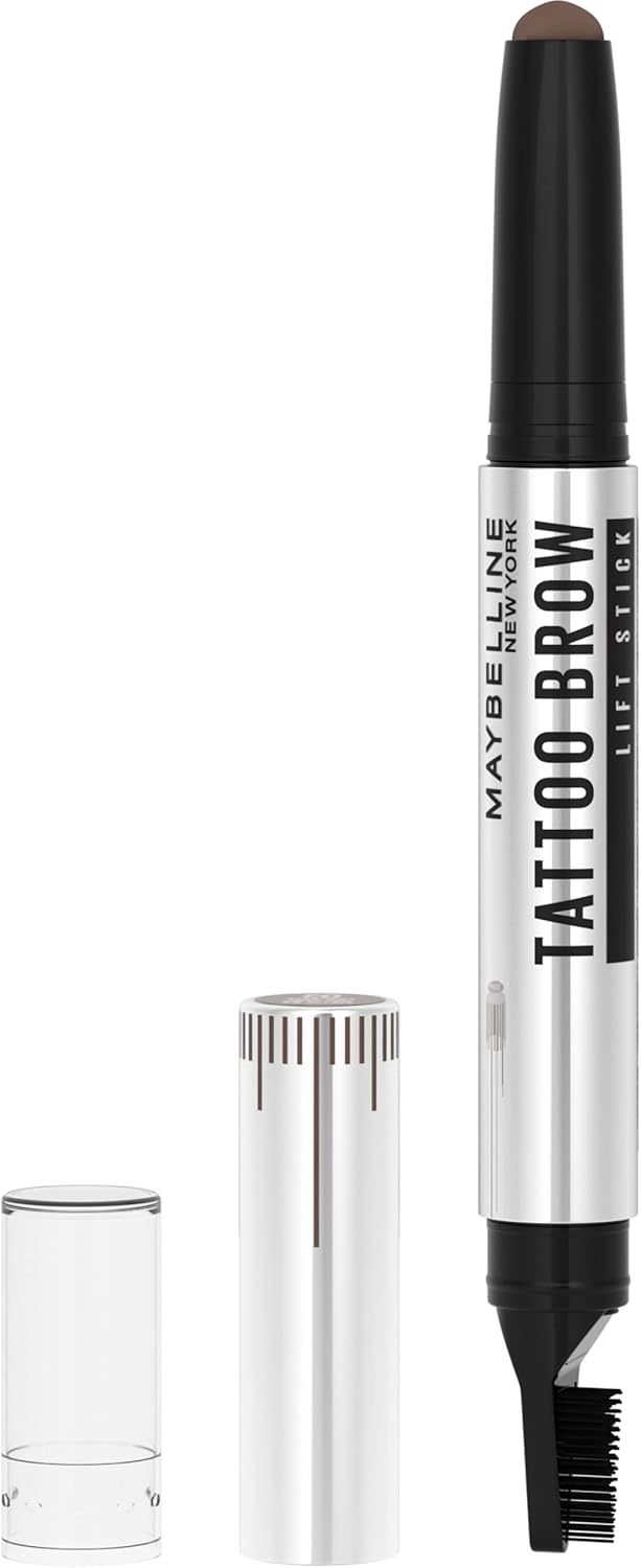 Maybelline Tattoo Brow Lift Stick, Lift, Tint & Sculpt Brows, All day wear, Medium Brown Greenwize