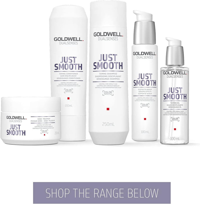 Goldwell Dualsenses Just Smooth Taming Conditioner for Unruly Hair, Frizz Control, 200ml Goldwell