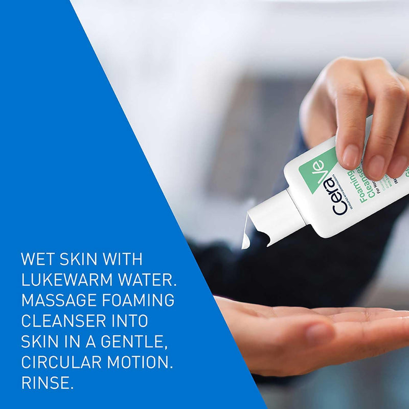 CeraVe Travel Size Foaming Cleanser for Oily Skin 88ml CeraVe