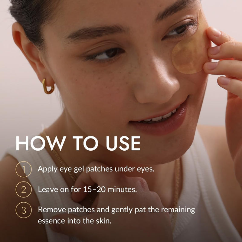 [MIZON] SNAIL REPAIR GOLD EYE GEL PATCH (x60) Korean skincare – Gold Eye Patches – Dark Circle & Anti-Aging Care – Snail Mucin Extract – Nourishes & Brightens the Eye Contour MIZON Store