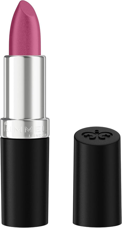 Rimmel Lasting Finish Lipstick 084 Amethyst Shimmer, Creamy Satin Finish, Long Lasting 8 HR Wear, Comfortable Formula, Rich Pigment Rimmel
