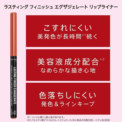 Rimmel London Lasting Finish Exaggerate Lip Liners, 018 Rose Addiction, 4g Rimmel