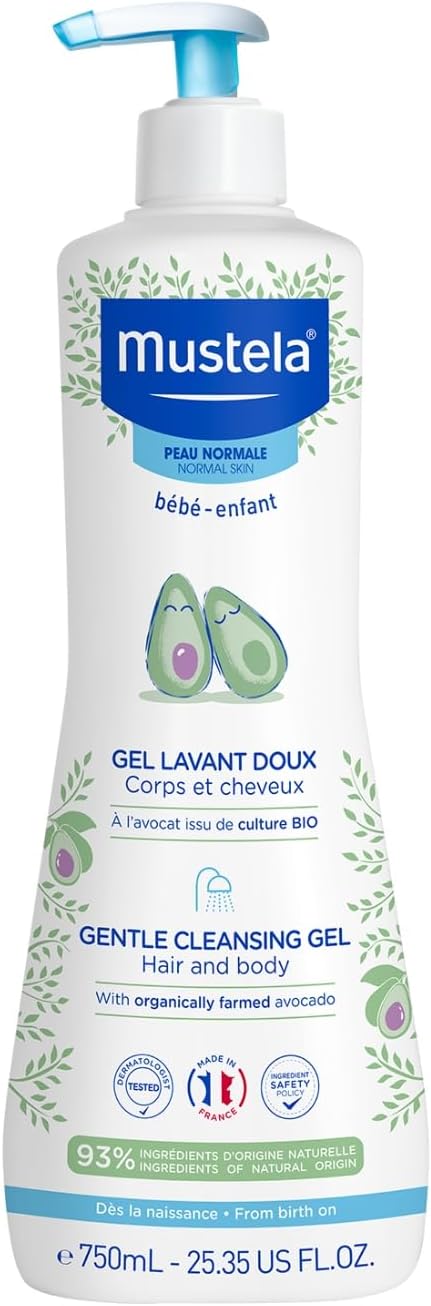 Mustela Bebe Gentle Cleansing Gel 750ml Greenwize
