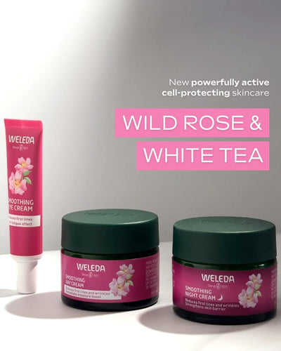 Weleda Smoothing Night Face Cream with Wild Rose & White Tea, Moisturising Cream for Women & Men, Reduces Wrinkles, Age Protect Complex, Vegan, 40ml Greenwize