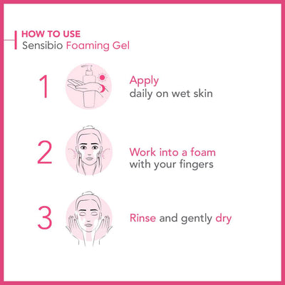 Bioderma Sensibio Foaming Gel - Soothing & Hydrating Micellar Face Wash for Sensitive Skin, Gentle Cleanser & Makeup Remover for Face & Eyes, 500ml Greenwize