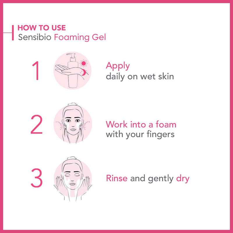 Bioderma Sensibio Foaming Gel - Soothing & Hydrating Micellar Face Wash for Sensitive Skin, Gentle Cleanser & Makeup Remover for Face & Eyes, 500ml Greenwize