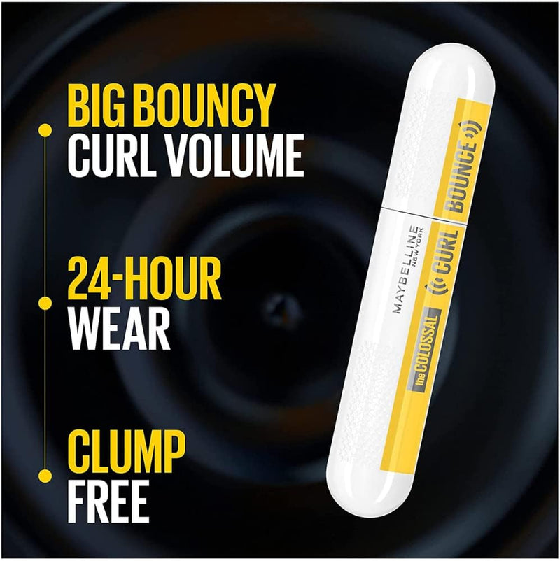 Maybelline Colossal Curl Bounce Mascara, Big Bouncy Curl Volume, Up To 24 Hour Wear, Clump Free, Black Greenwize