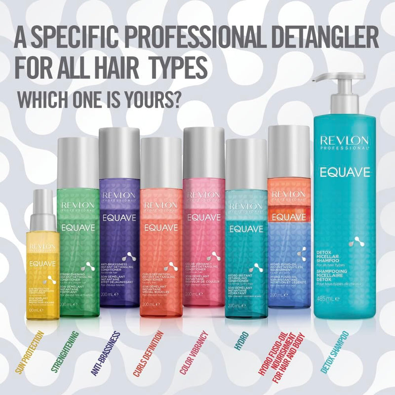 REVLON PROFESSIONAL EQUAVE CURLS DEFINITION BI-PHASE DETANGLING CONDITIONER FOR CURLY HAIR, Leave-In Conditioner, Curly Hair Detangler, Curly Girl Method, Curl-Defining Leave-In Conditioner, 200ml Greenwize