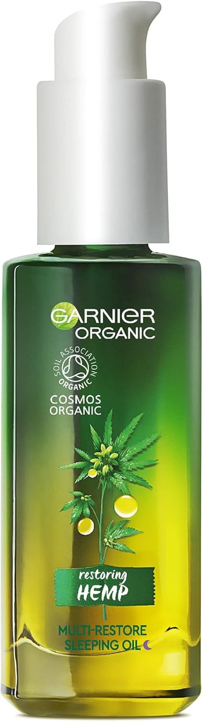 Garnier Organic Hemp Multi-Restore Facial Night Sleeping Oil 30ml Greenwize