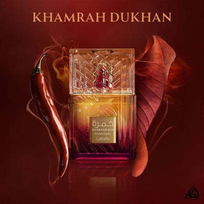 Lattafa Khamrah Dukhan EDP Perfume 100ml- Unisex Perfume - Smoky Spicy Pimento Lattafa