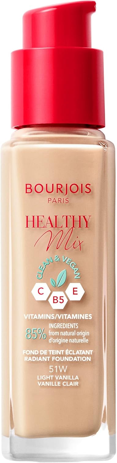 Bourjois - Healthy Mix Clean Foundation, Ton 051, Light Vanilla 30ml Greenwize