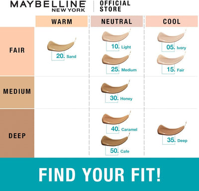 Maybelline Fit Me! Full Coverage Concealer, Matte & Poreless Ultra Blendable, Shade: Medium 25, 6.8 ml Greenwize