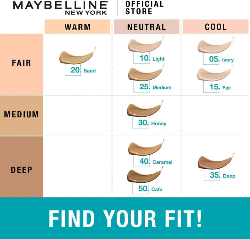 Maybelline Fit Me! Full Coverage Concealer, Matte & Poreless Ultra Blendable, Shade: Medium 25, 6.8 ml Greenwize