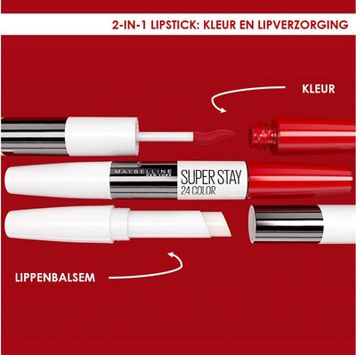 Maybelline Superstay 24 Hour Dual Ended Lipstick, 542 Cherry Pie, 9 ml, Pack Of 1 Greenwize
