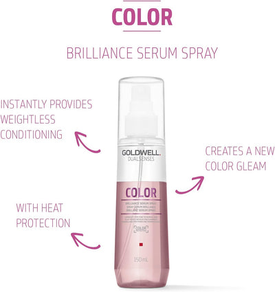 Goldwell Dualsenses Colour Brilliance Serum Spray for Colour-Treated Hair, Conditioning Brightening 150ml Goldwell