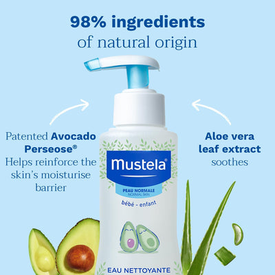 Mustela No Rinse Cleansing Water with Organic Avocado 300ml Greenwize
