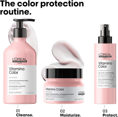 L'Oréal Professionnel Vitamino Color Hair Mask With Resveratrol, For Coloured Hair, Serie Expert, 250 ml Greenwize