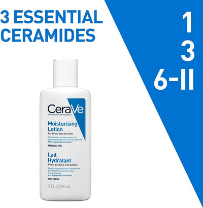 CeraVe Travel Size Moisturising Lotion for Dry Skin 88ml Greenwize