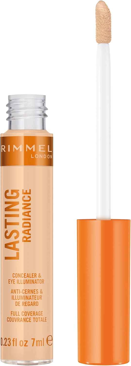 Rimmel Lasting Radiance Full Coverage Concealer and Eye Illuminator, 10 Ivory, 7ml Rimmel