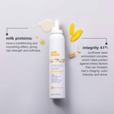milk_shake | Make My Day Whipped Cream 200 ml, Leave-In Foam for Super Soft Hair, Made in Italy Greenwize