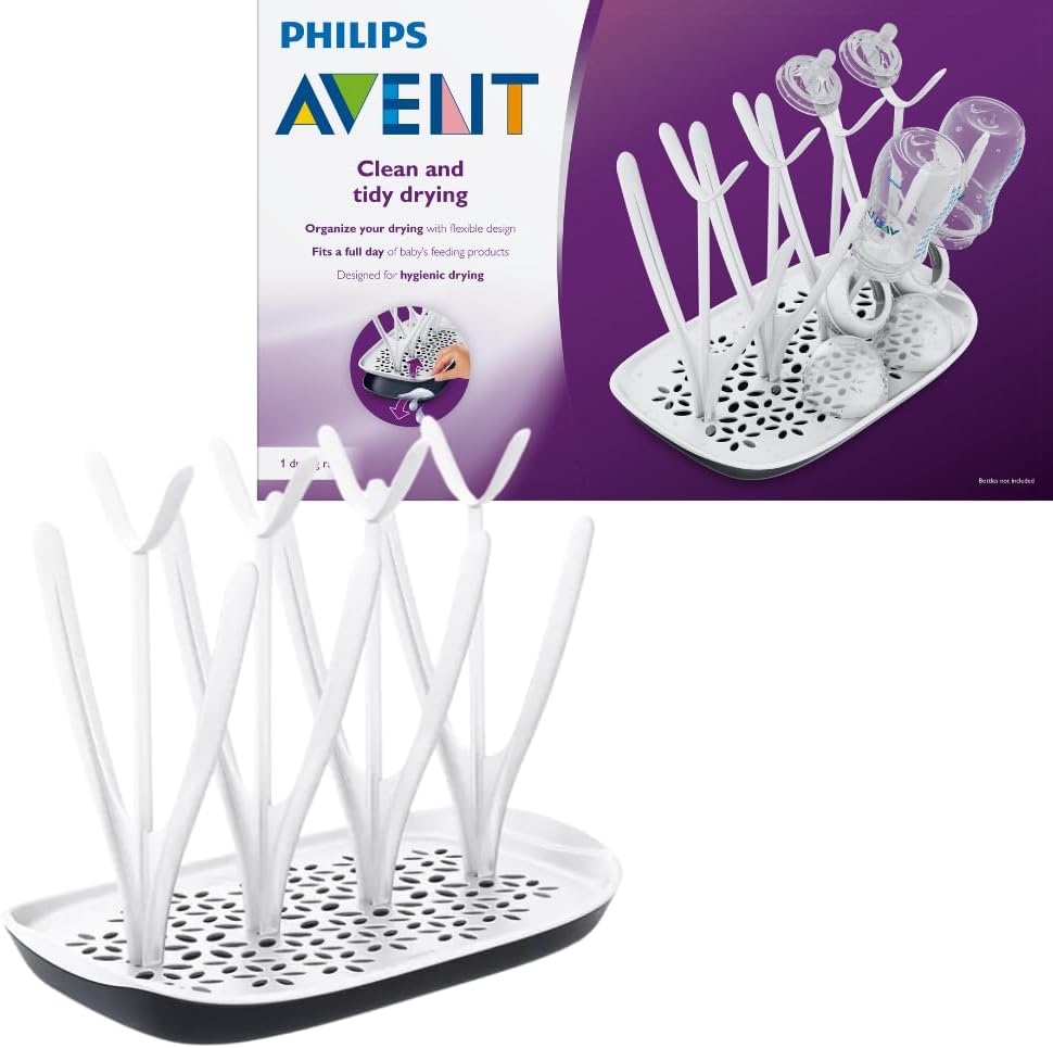 Philips Avent Drying Rack with Detachable Drip Tray for Clean, Tidy Drying (Model ?SCF149/00) Philips Avent