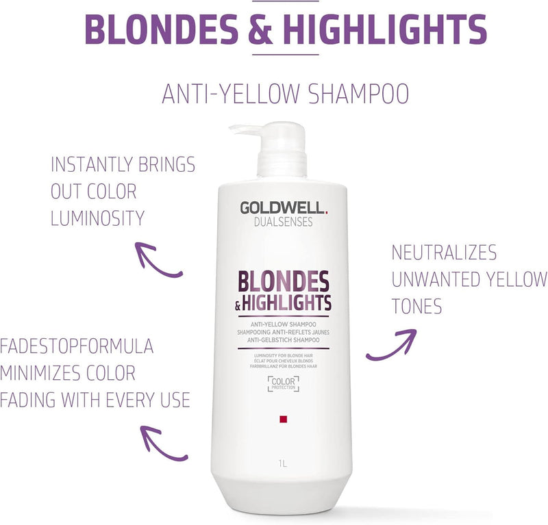 Goldwell Dualsenses Blondes & Highlights Anti-yellow Shampoo, 1 Litre Goldwell