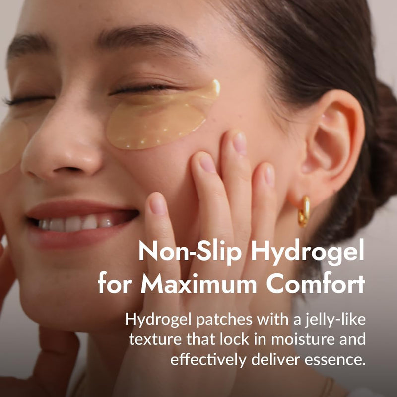 [MIZON] SNAIL REPAIR GOLD EYE GEL PATCH (x60) Korean skincare – Gold Eye Patches – Dark Circle & Anti-Aging Care – Snail Mucin Extract – Nourishes & Brightens the Eye Contour MIZON Store