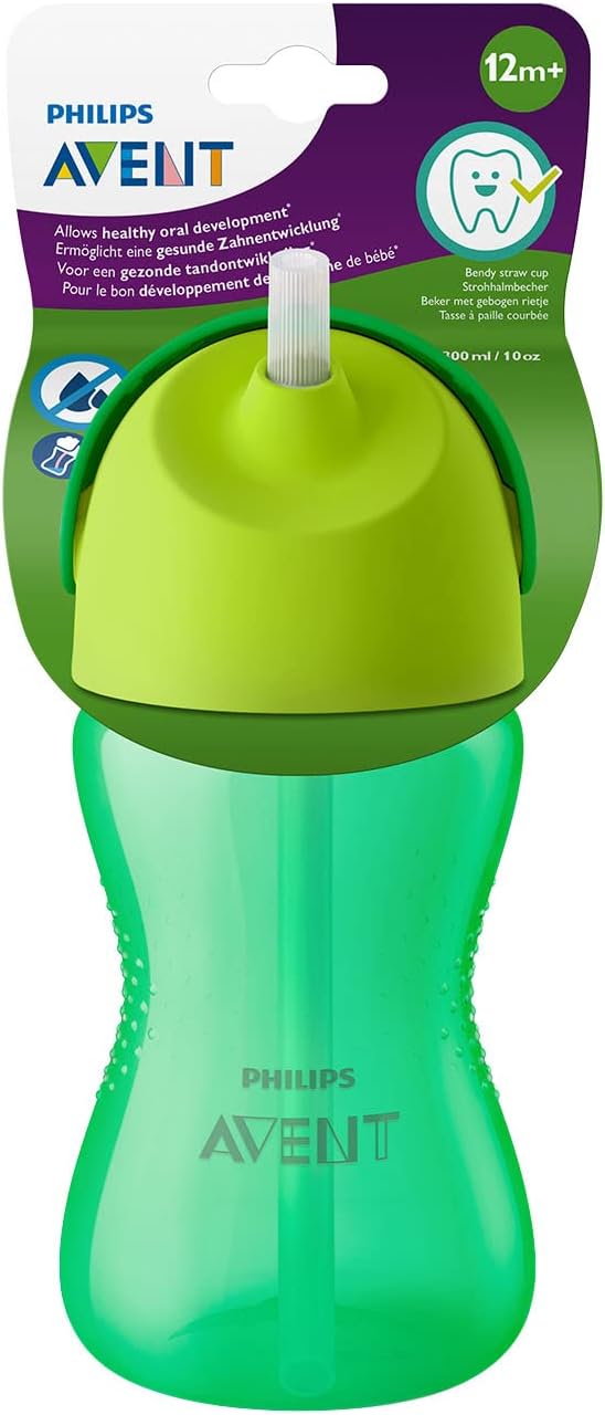 Philips Avent Sippy Cup for Toddlers & Babies, 300ml/10oz, BPA Free, Green (Model SCF798/01) Greenwize