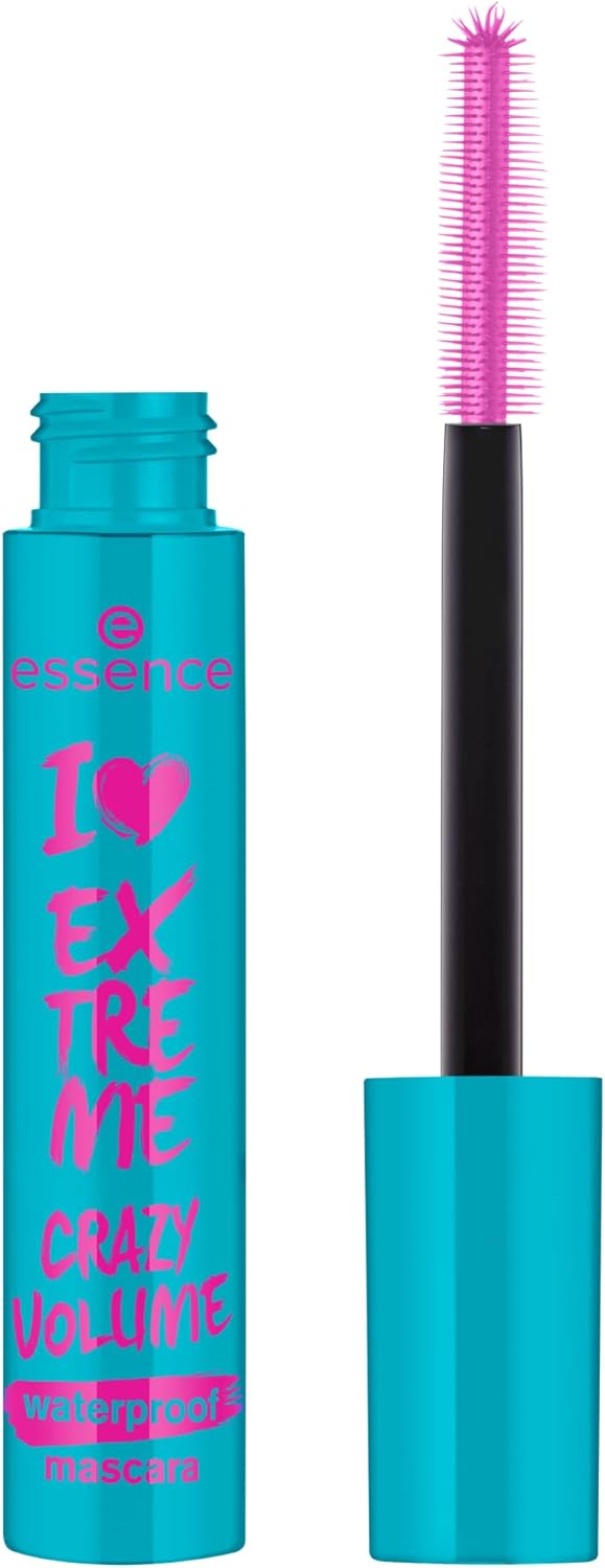 Essence I Love Extreme Crazy Volume Waterproof Mascara Black Volume Instant Result Intensive Waterproof Vegan Perfume Free (12 ml) Greenwize