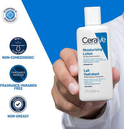 CeraVe Travel Size Moisturising Lotion for Dry Skin 88ml Greenwize