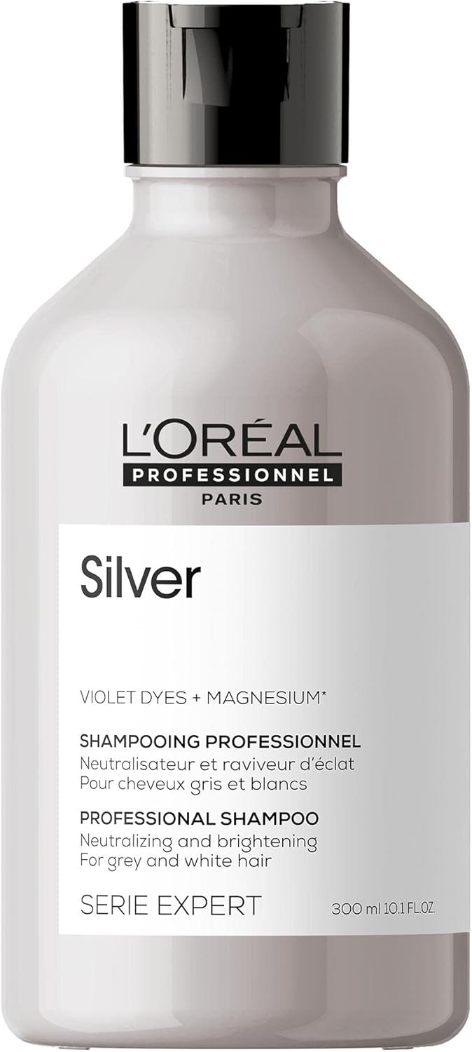 L’Oréal Professionnel | Shampoo, For Grey, White or Light Blonde Hair, Serie Expert Silver Greenwize