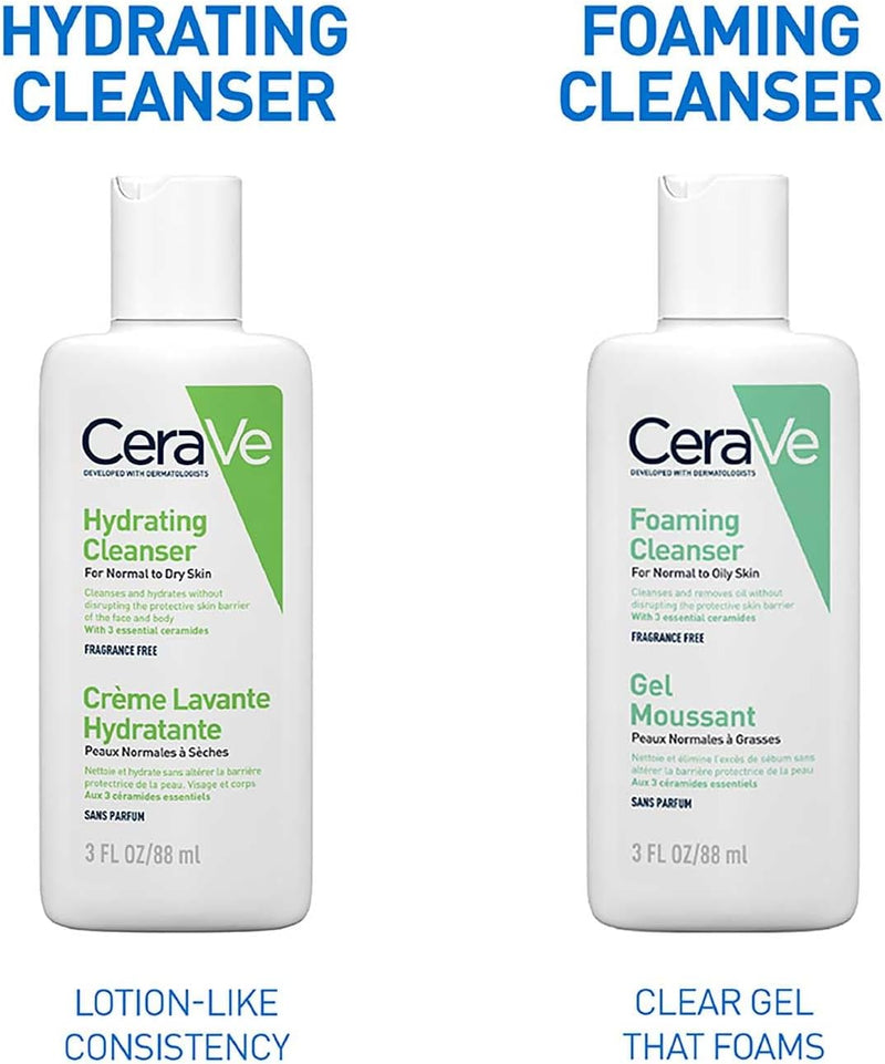 CeraVe Travel Size Foaming Cleanser for Oily Skin 88ml Greenwize