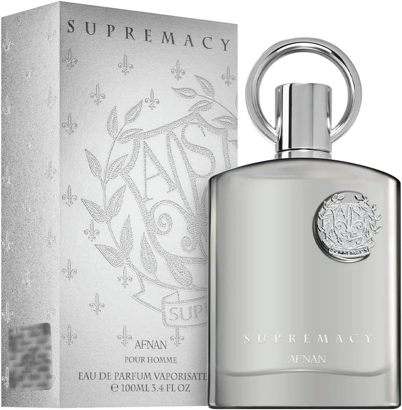 Afnan Supremacy Silver Eau de Parfum for Men, 100ml Afnan