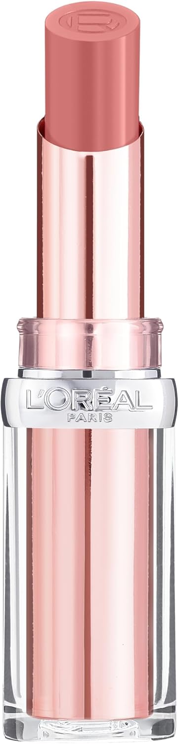L'Oreal Paris Lipstick, Balm-In-Lipstick, Lip & Cheek Tint, Hydrating & Smooth, Natural-Looking Shiny Finish, Glow Paradise, 112 Pastel Exaltation Greenwize