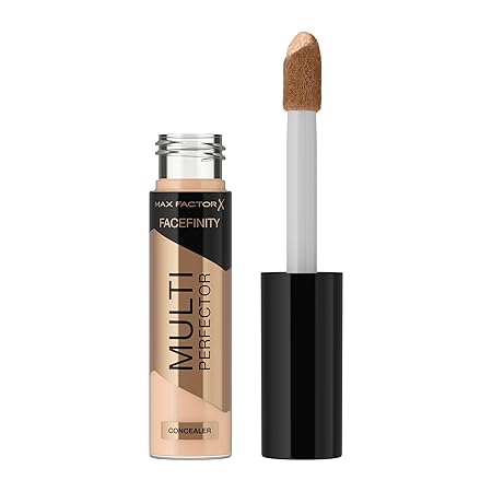 Max Factor Facefinity Multi-Perfector Concealer, All In One, Conceal Imperfections, Instant Brightening, Natural Finish, Lightweight, Vegan, Customisable Coverage - 1N, 11ml Max Factor