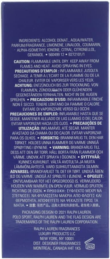 Ralph Lauren Polo Sport Fresh Eau De Toilette 125ml Ralph Lauren